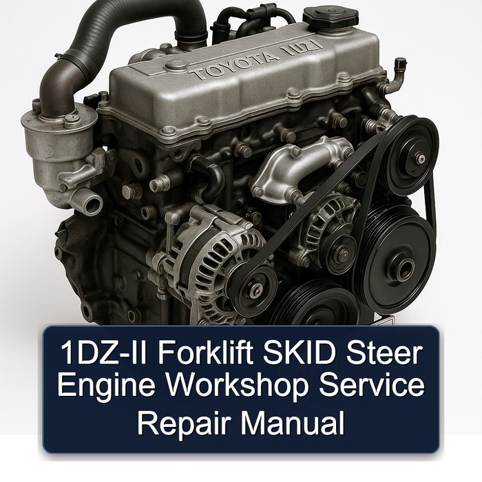1DZ-II Forklift SKID Steer Engine Workshop Manual de servicio y reparación