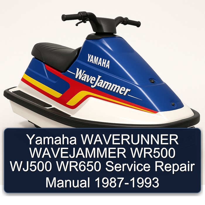 Yamaha WAVERUNNER WAVEJAMMER WR500 WJ500 WR650 Service Repair Manual 1987-1993