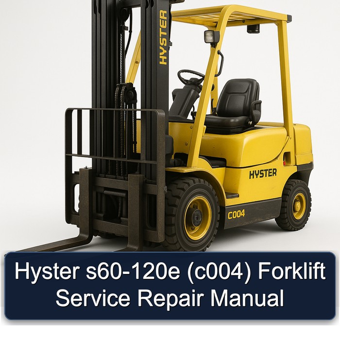Manual de Servicio y Reparación de la Carretilla Elevadora Hyster s60-120e (c004)