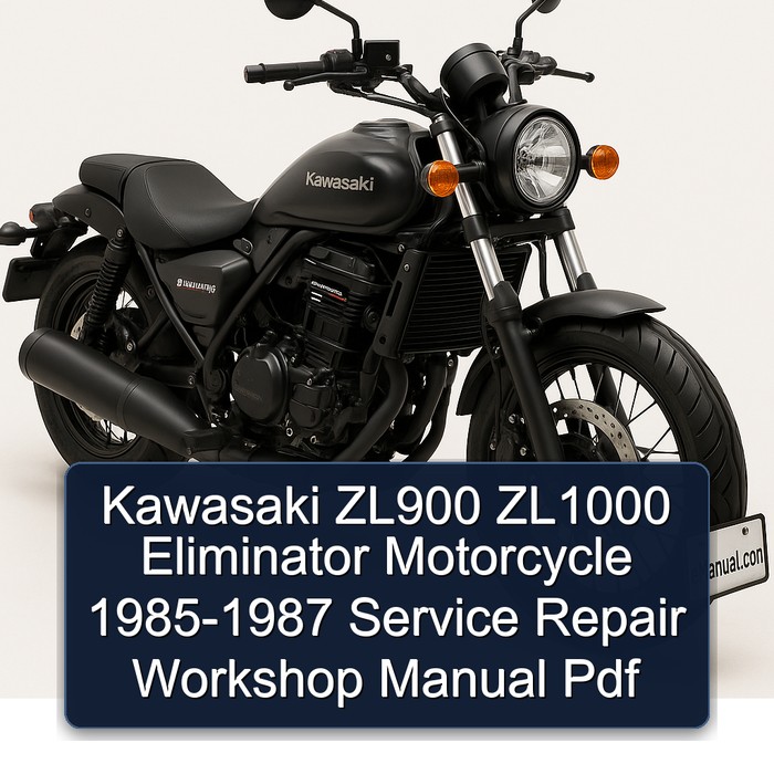 Kawasaki ZL900 ZL1000 Eliminator Motorcycle 1985-1987 Service Repair Workshop Manual Pdf
