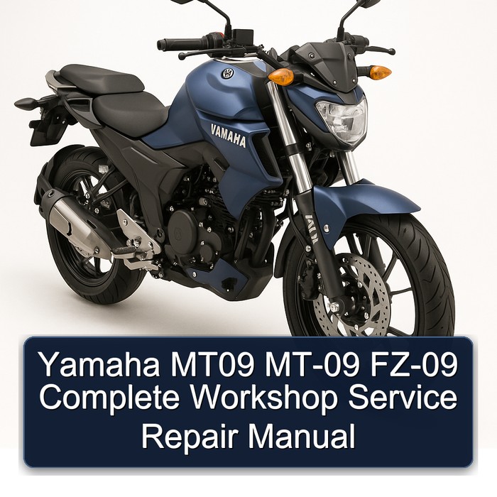 Yamaha MT09 MT-09 FZ-09 Manual completo de servicio y reparación del taller