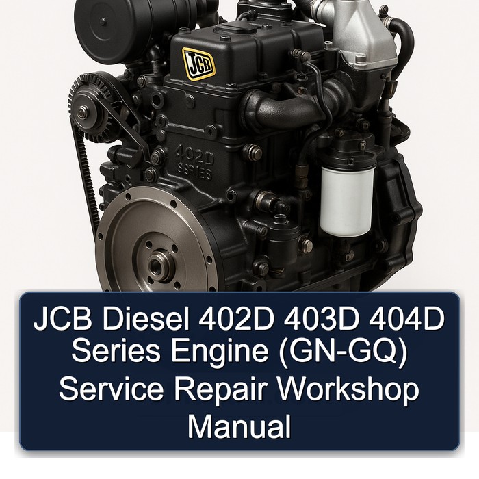 JCB Diesel 402D, 403D, 404D Baureihe - Werkstatt-Handbuch (GN-GQ)