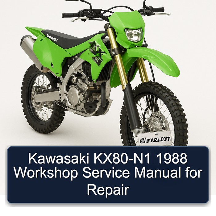 Kawasaki KX80-N1 1988 Workshop Service Manual for Repair