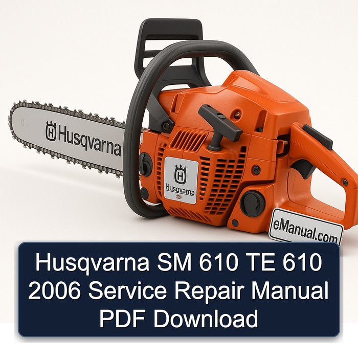 Husqvarna SM 610 TE 610 2006 Manual de servicio y reparación PDF Download