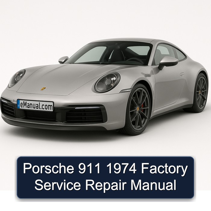 Porsche 911 1974 Factory Manual de servicio y reparación