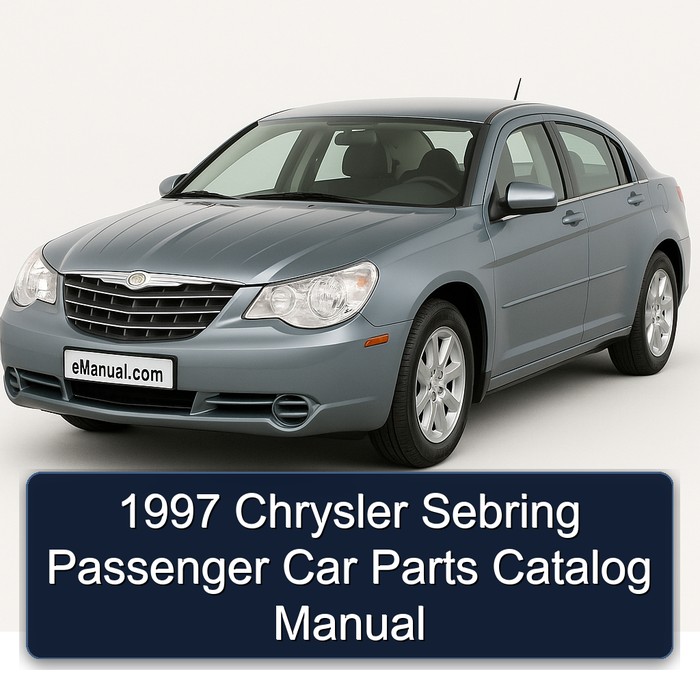 1997 Chrysler Sebring Passenger Car Parts Catalog Manual