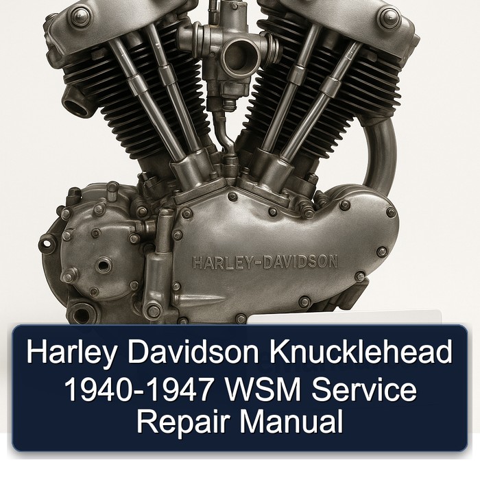 Harley Davidson Knucklehead 1940-1947 WSM Manual de servicio y reparación