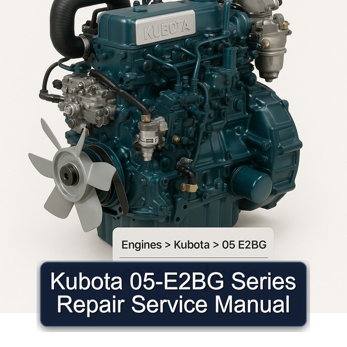 Kubota 05-E2BG Series Repair Service Manual