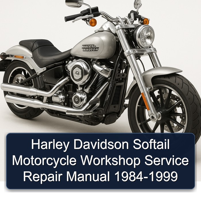 Harley Davidson Softail Motorcycle Workshop Manual de servicio y reparación 1984-1999