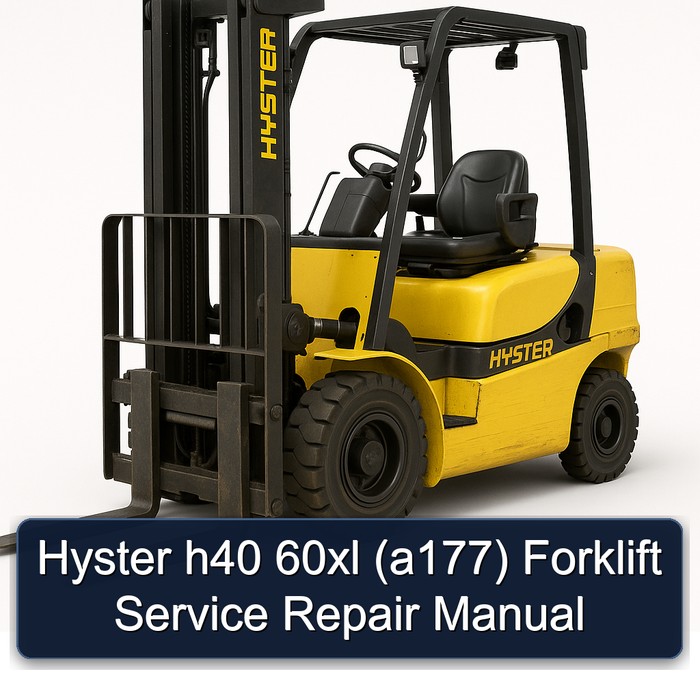 Hyster H40 60XL (A177) Gabelstapler Service- und Reparaturhandbuch