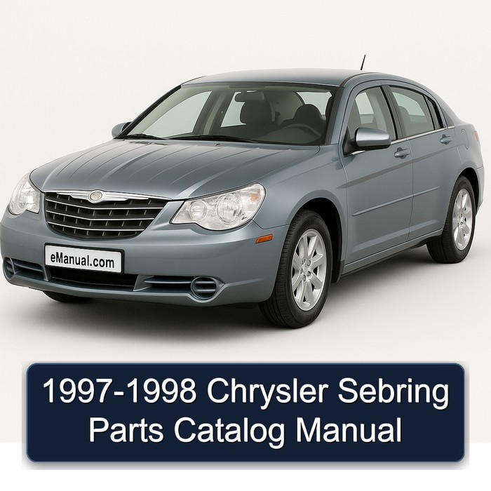 1997-1998 Chrysler Sebring Parts Catalog Manual