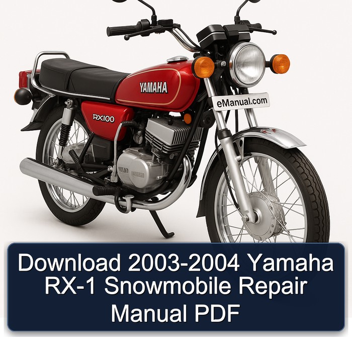 Manual de Reparación Yamaha RX-1 2003-2004 (PDF)