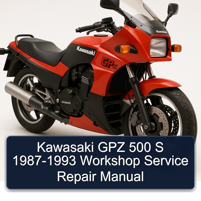 Kawasaki GPZ 500 S 1987-1993 Workshop Manual de servicio y reparación