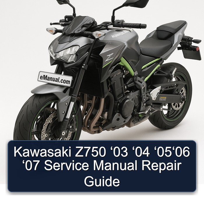 Kawasaki Z750 ‘03 ‘04 ‘05‘06 ‘07 Service Manual Repair Guide