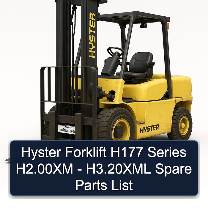 Ersatzteilkatalog für Hyster Gabelstapler H177: H2.00XM (H45XM), H2.50XM (H50XM), H2.50XMX (H50XM), H55XM, H3.00XM (H60XM), H3.00XMX (H60XM), H3.20XML (H65XM)