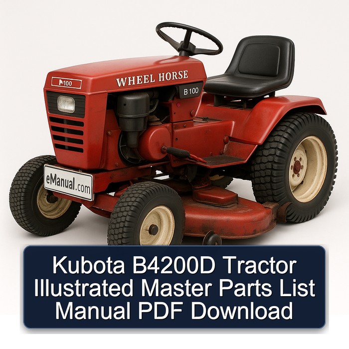Kubota B4200D Traktor Ersatzteilliste