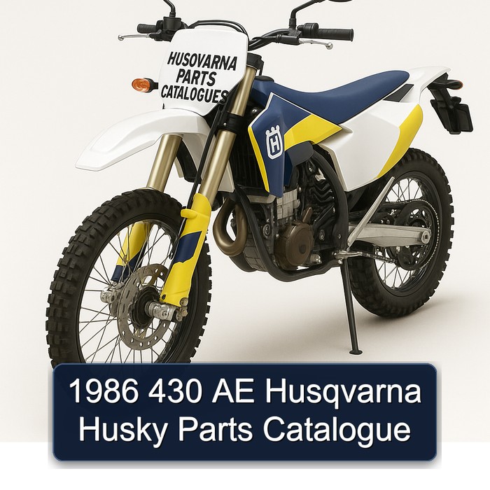 1986 430 AE Husqvarna Husky Parts Catalogue