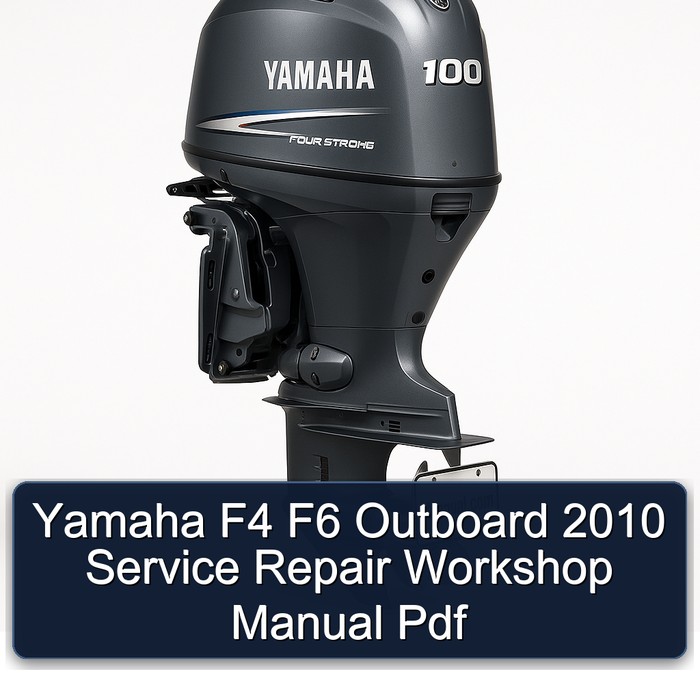 Yamaha F4 F6 Outboard 2010 Service Repair Workshop Manual  Pdf