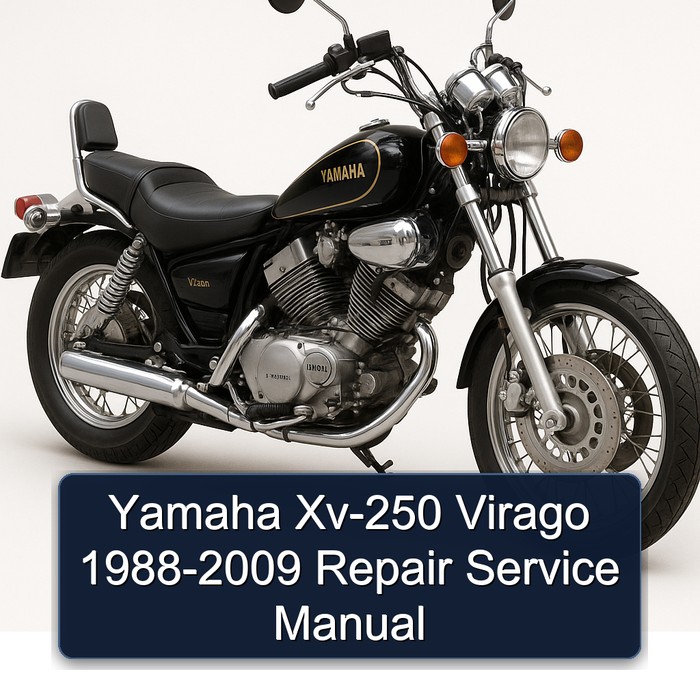 Yamaha Xv-250 Virago 1988-2009 Repair Service Manual 