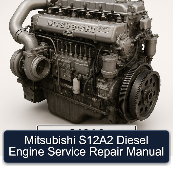 Mitsubishi S12A2 Diesel Engine Manual de servicio y reparación