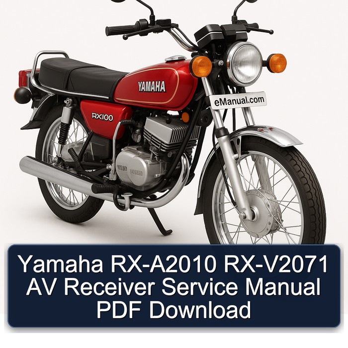 Yamaha RX-A2010 RX-V2071 AV Receiver Service Manual PDF Download