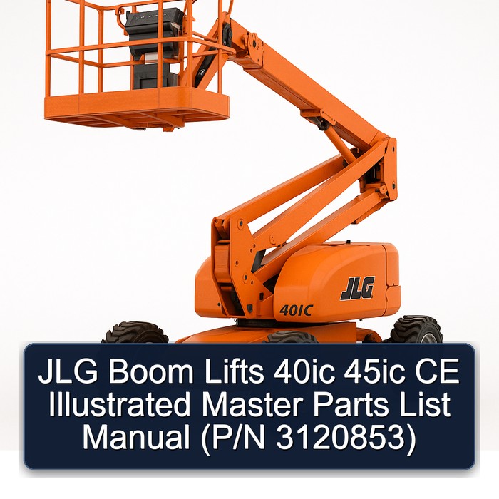 JLG Boom Lifts 40ic 45ic CE Illustrated Master Parts List Manual  (P/N 3120853)