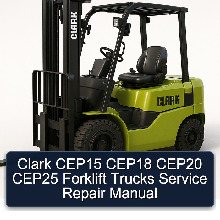 Manual de Servicio y Reparación para Carretillas Elevadoras Clark CEP15, CEP18, CEP20 y CEP25