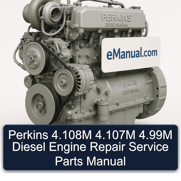 Manual de Reparación y Repuestos para Motores Diésel Perkins 4.108M, 4.107M, 4.99M