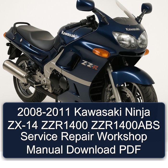 2008-2011 Kawasaki Ninja ZX-14 ZZR1400 ZZR1400ABS Service Repair Workshop Manual Download PDF