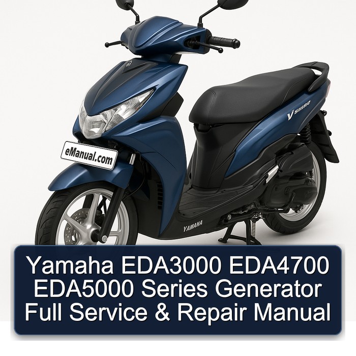 Yamaha EDA3000 EDA4700 EDA5000 Series Generator Full Service & Repair Manual 