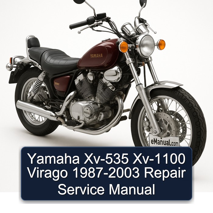 Yamaha Xv-535 Xv-1100 Virago 1987-2003 Repair Service Manual 