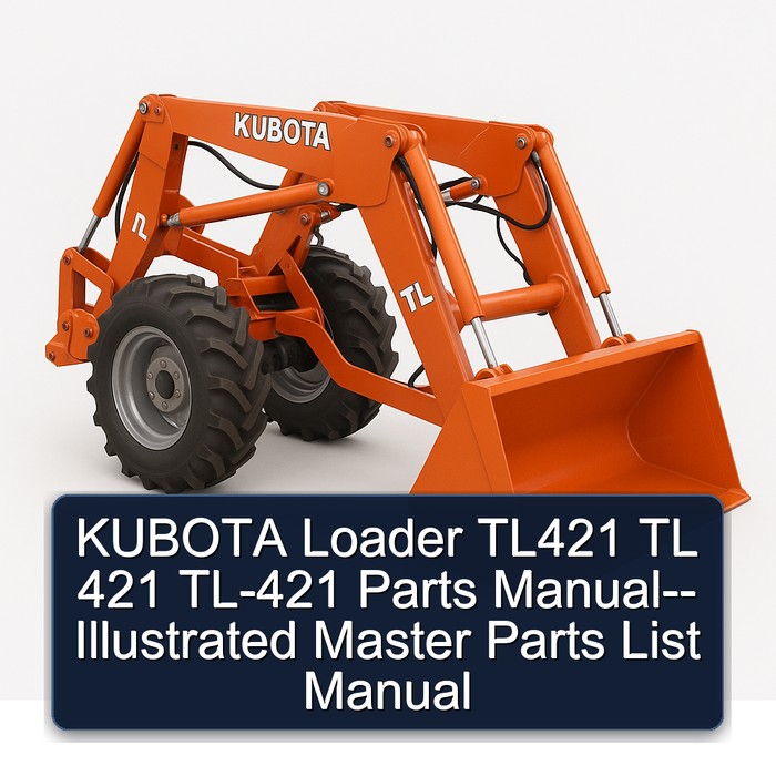 Kubota Loader TL421 TL 421 TL-421 Parts Catalog PDF Download