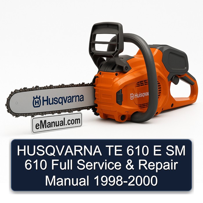 HUSQVARNA TE 610 E SM 610 Full Manual de servicio y reparación 1998-2000