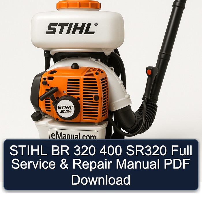 STIHL BR 320 400 SR320 Full Service & Repair Manual PDF Download