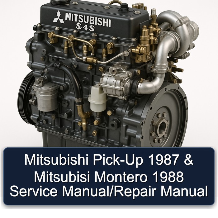 Mitsubishi Pick-Up 1987 & Mitsubisi Montero 1988 Service Manual/Repair Manual