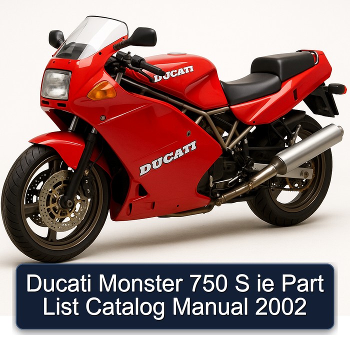 Ducati Monster 750 S ie Part List Catalog Manual 2002