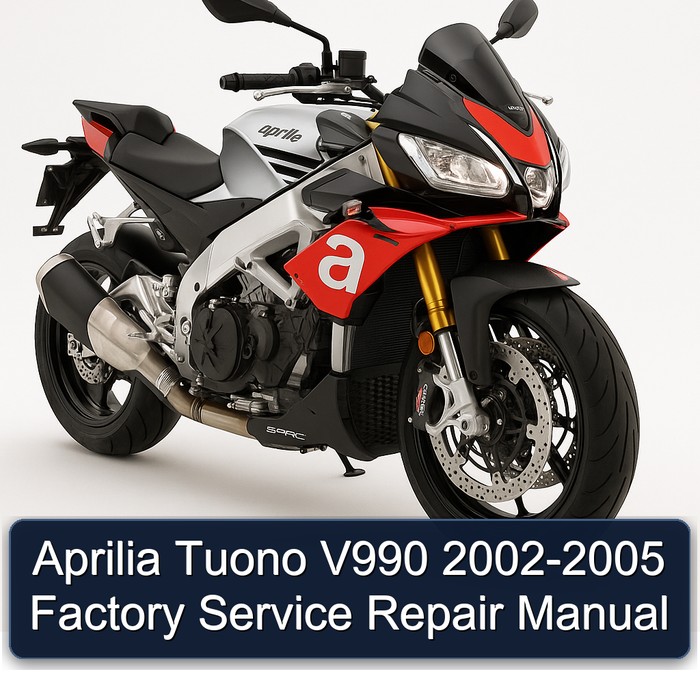 Aprilia Tuono V990 2002-2005 Factory Manual de servicio y reparación
