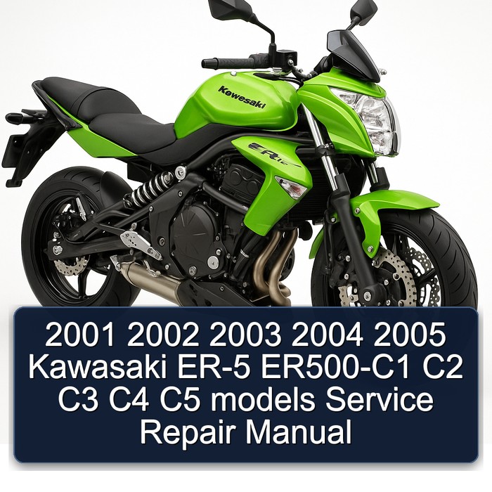 2001 2002 2003 2004 2005 Kawasaki ER-5 ER500-C1 C2 C3 C4 C5 models Manual de servicio y reparación