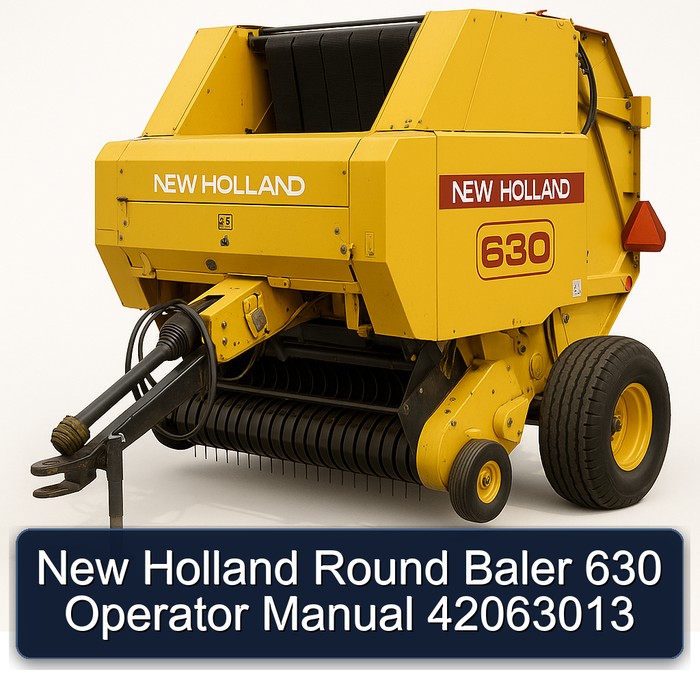 New Holland Round Baler 630 Operator Manual 42063013 