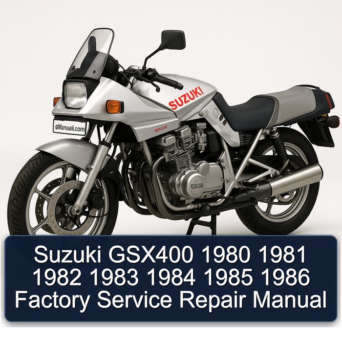 Suzuki GSX400 1980 1981 1982 1983 1984 1985 1986 Factory Manual de servicio y reparación
