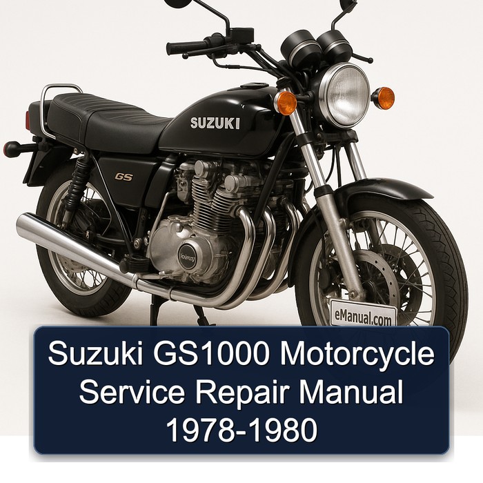 Suzuki GS1000 Motorcycle Manual de servicio y reparación 1978-1980