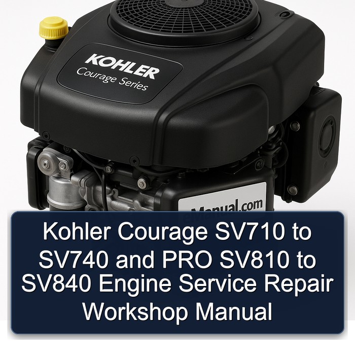 Kohler Courage SV710-740 & PRO SV810-840 Service- und Reparaturhandbuch