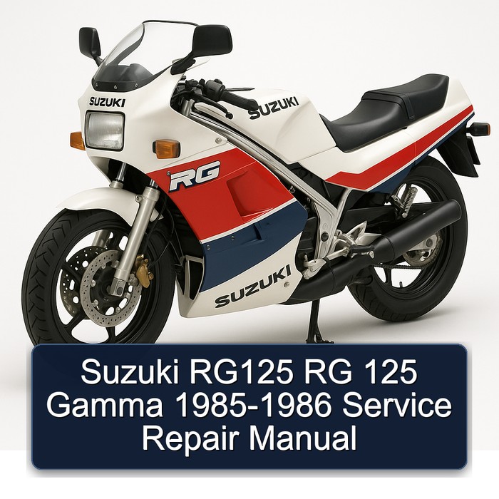 Suzuki RG125 RG 125 Gamma 1985-1986 Service Repair Manual
