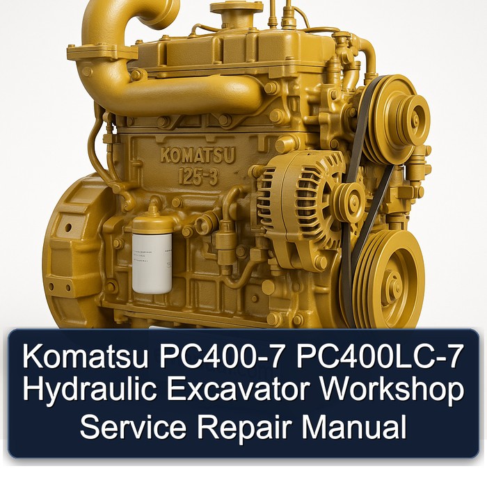 Manual de Servicio y Reparación para Excavadora Hidráulica Komatsu PC400-7 PC400LC-7