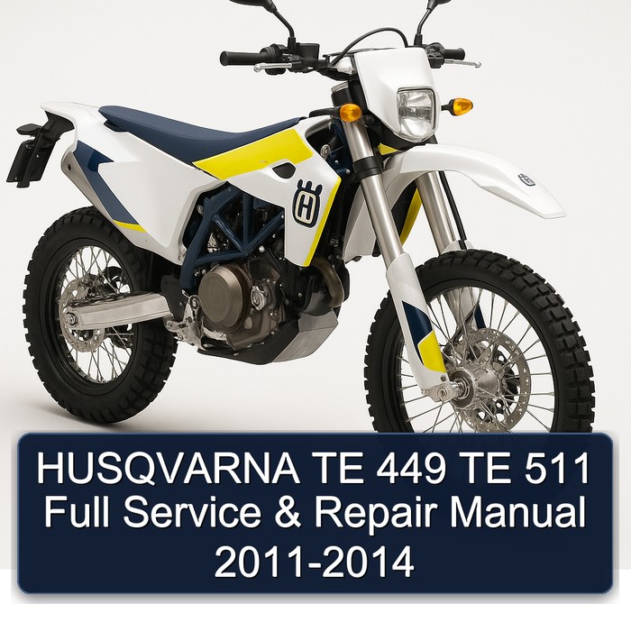 HUSQVARNA TE 449 TE 511 Full Manual de servicio y reparación 2011-2014