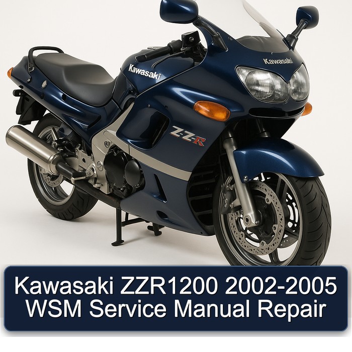Kawasaki ZZR1200 2002-2005 WSM Service Manual Repair