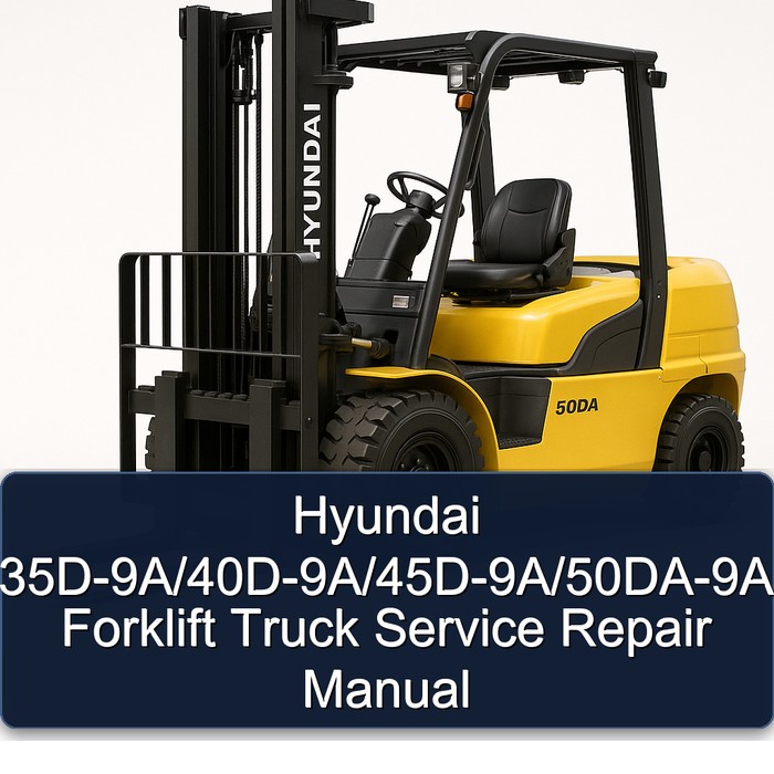 Manual de Servicio y Reparación de Montacargas Hyundai 35D-9A/40D-9A/45D-9A/50DA-9A