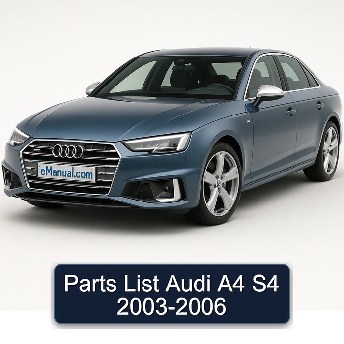 Parts List Audi A4 S4 2003-2006