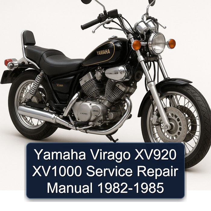 Yamaha Virago XV920 XV1000 Manual de servicio y reparación 1982-1985