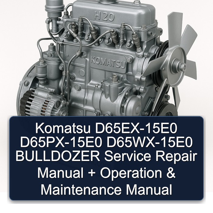 Komatsu D65EX-15E0 D65PX-15E0 D65WX-15E0 BULLDOZER Service Repair Manual + Operation & Maintenance Manual